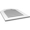 Ekena Millwork Octagonal Top Surface Mount PVC Gable Vent: Functional, w/ 3-1/2"W x 1"P Standard Frame, 22"W x 30"H GVPOT22X3001SF - alternate 2